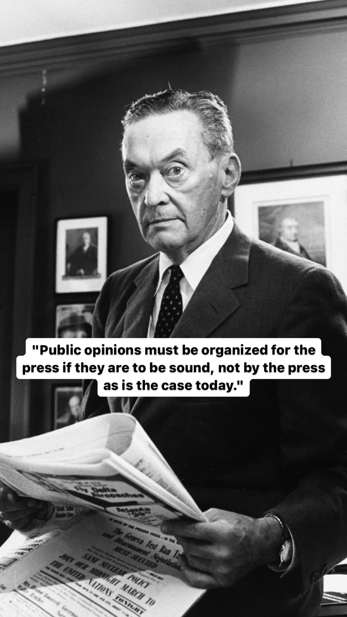 Photo of Walter Lippmann