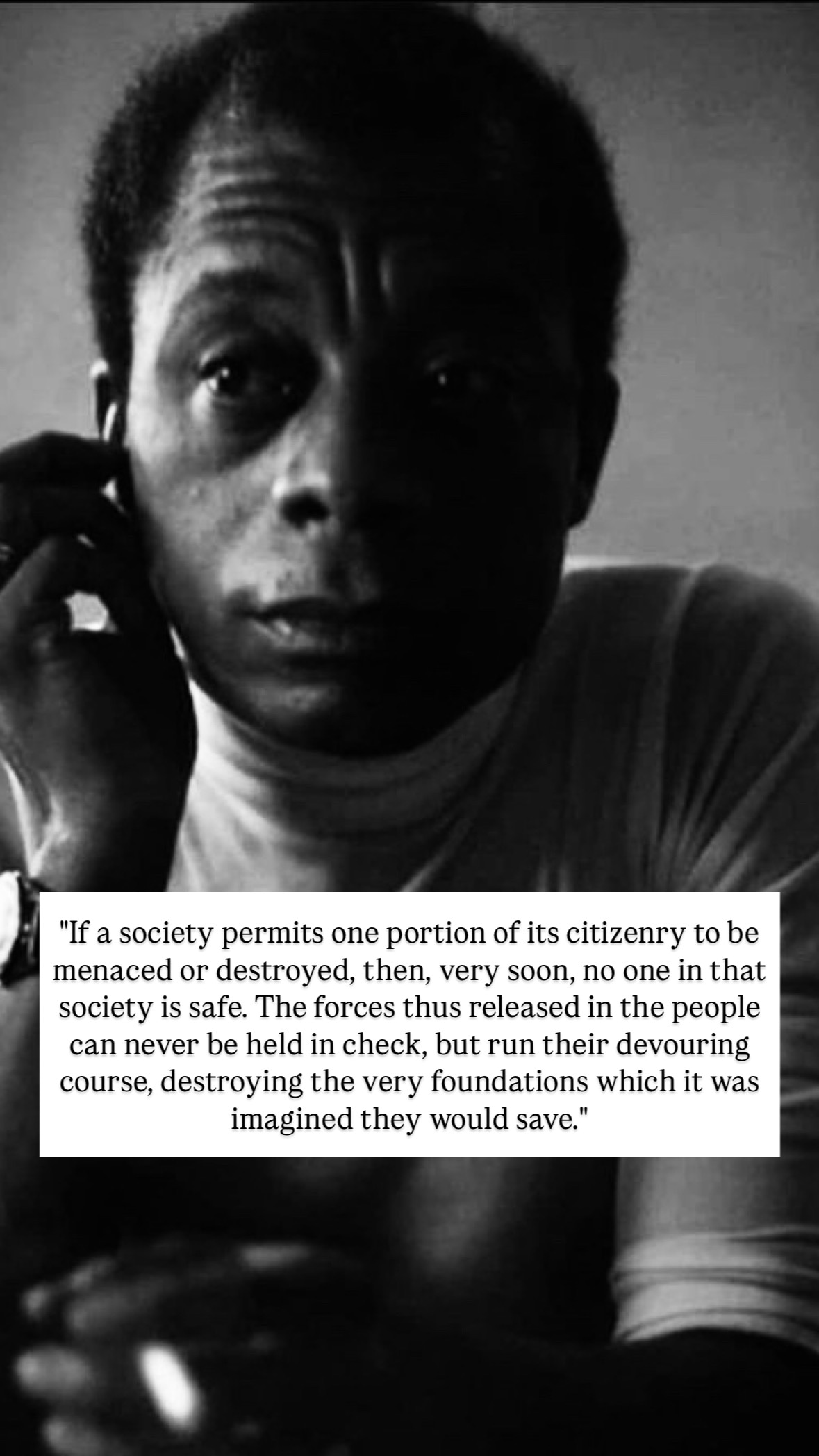 Photo of James Baldwin