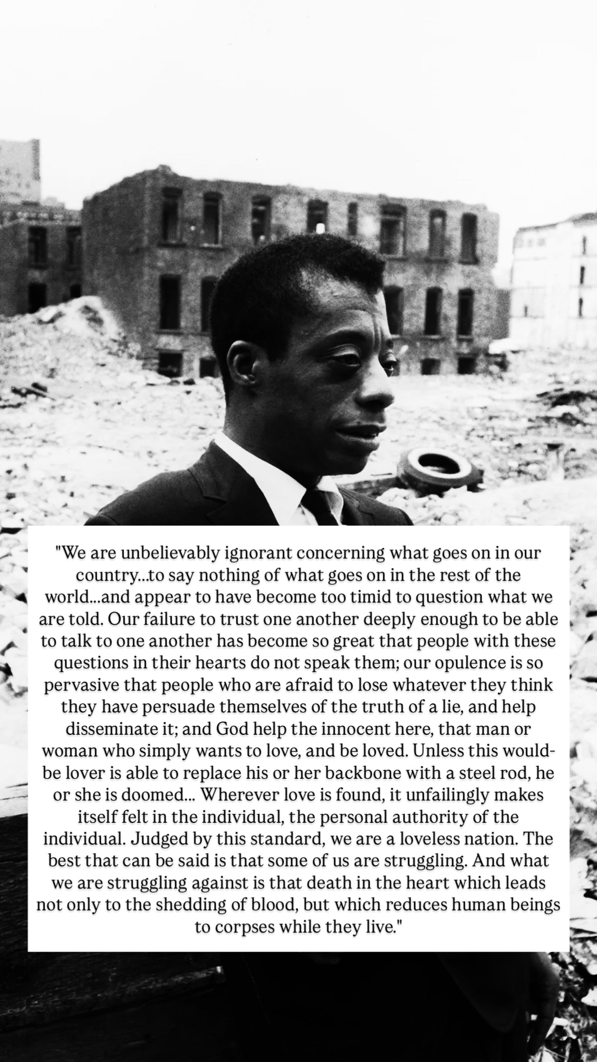 Photo of James Baldwin