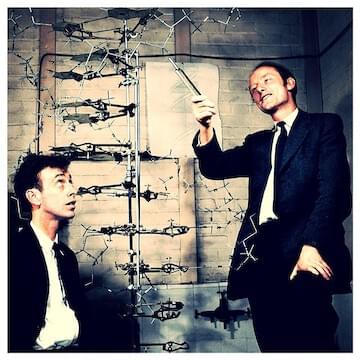 Photo of Francis Crick and James Watson
