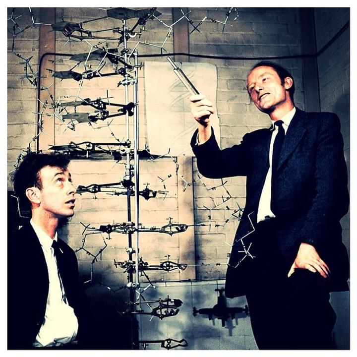 Photo of Francis Crick and James Watson