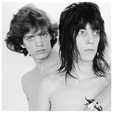 Photo of Patti Smith and Robert Mapplethorpe