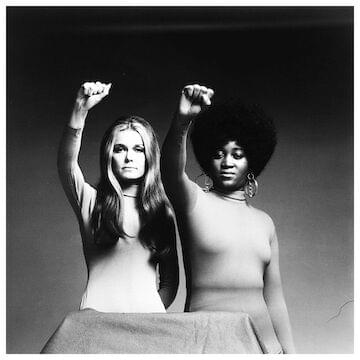 Photo of Gloria Steinem and Dorothy Pitman Hughes