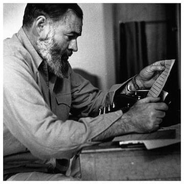 Photo of Ernest Hemingway